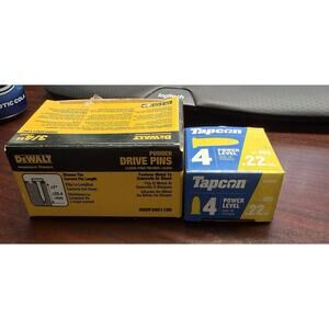 Tapcon .22 Caliber Powder Actuated Loads Power Level 4 & DeWALT 3/4" Drive Pins